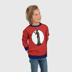 Свитшот детский Альсина Димитреску, цвет: 3D-синий — фото 2