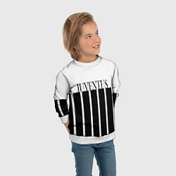 Свитшот детский Juventus Tee Black and White 202122, цвет: 3D-белый — фото 2