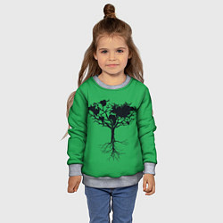 Свитшот детский Древо Мира, цвет: 3D-меланж — фото 2