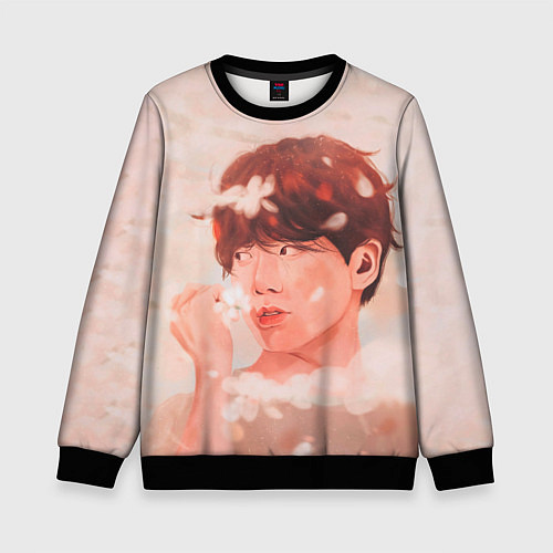 Детский свитшот J-Hope ART / 3D-Черный – фото 1