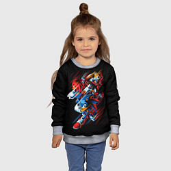 Свитшот детский Sonics team, цвет: 3D-меланж — фото 2