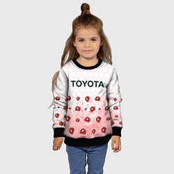 Свитшот детский Тойота - Racing Паттерн, цвет: 3D-черный — фото 2