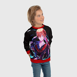 Свитшот детский ТАРТАЛЬЯ - ИГРА GENSHIN IMPACT, цвет: 3D-красный — фото 2