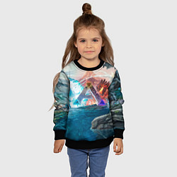 Свитшот детский Ark battelfield, цвет: 3D-черный — фото 2