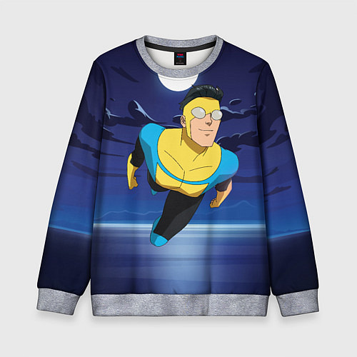 Детский свитшот Марк Грэйсон Неуязвимый / 3D-Меланж – фото 1