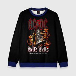 Свитшот детский ACDC Hells Bells, цвет: 3D-синий