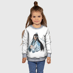 Свитшот детский Лань Чжань, цвет: 3D-меланж — фото 2