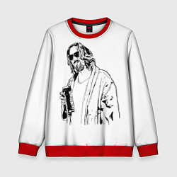 Свитшот детский Большой Лебовски Big Lebowski, цвет: 3D-красный