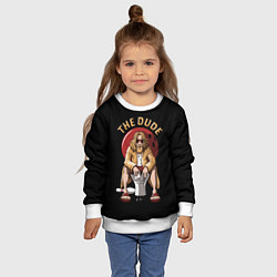 Свитшот детский THE DUDE Big Lebowski, цвет: 3D-белый — фото 2