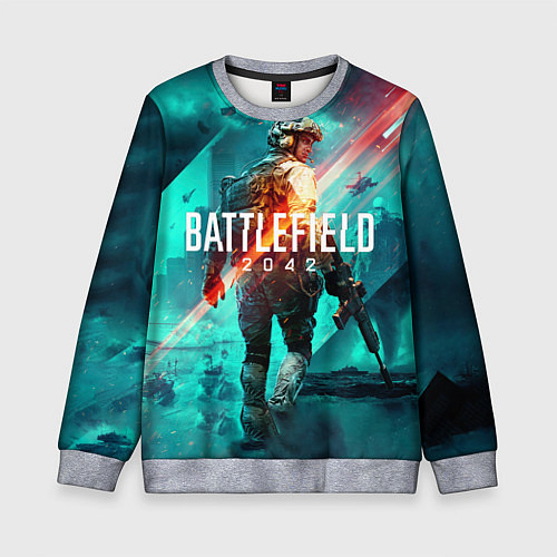 Детский свитшот Баттлфилд 2042 / 3D-Меланж – фото 1