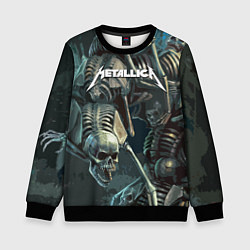 Свитшот детский Metallica Metal Skull, цвет: 3D-черный
