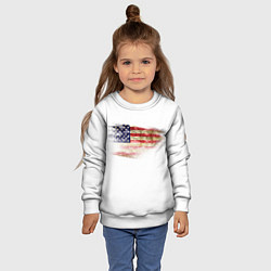 Свитшот детский USA, цвет: 3D-белый — фото 2