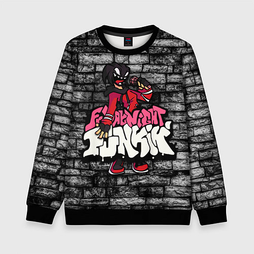 Детский свитшот Friday Night Funkin A G O T I / 3D-Черный – фото 1