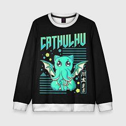 Свитшот детский CatHulhu, цвет: 3D-белый