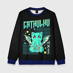 Свитшот детский CatHulhu, цвет: 3D-синий