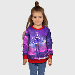 Свитшот детский Genshin Impact Кэ Цин, цвет: 3D-красный — фото 2