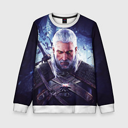 Свитшот детский THE WITCHER GERALT OF RIVIA, цвет: 3D-белый