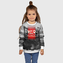 Свитшот детский WAR THUNDER ВАР ТАНДЕР, цвет: 3D-белый — фото 2