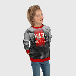 Свитшот детский WAR THUNDER ВАР ТАНДЕР, цвет: 3D-красный — фото 2