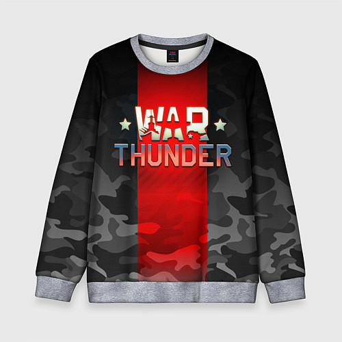 Детский свитшот WAR THUNDER ВАР ТАНДЕР / 3D-Меланж – фото 1