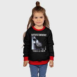 Свитшот детский Наутилус Помпилиус ЧЕЛОВЕК БЕЗ ИМЕНИ, цвет: 3D-красный — фото 2