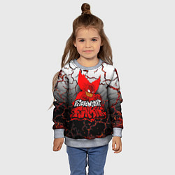 Свитшот детский Friday Night Funkin Tricky One, цвет: 3D-меланж — фото 2