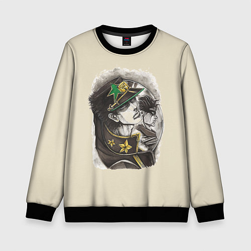 Детский свитшот Jotaro Kujo / 3D-Черный – фото 1