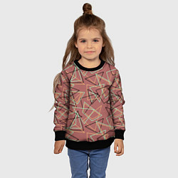 Свитшот детский Террактовый геометрический, цвет: 3D-черный — фото 2