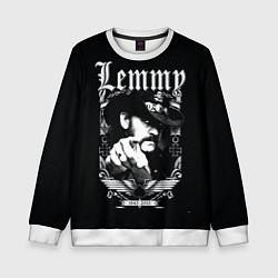 Свитшот детский RIP Lemmy, цвет: 3D-белый