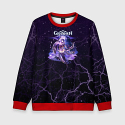 Свитшот детский Genshin Impact - Raiden Shogun, цвет: 3D-красный