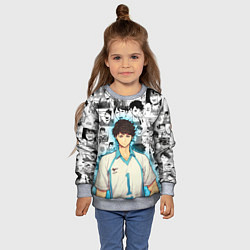 Свитшот детский ТООРУ ОЙКАВА OIKAWA TORU, цвет: 3D-меланж — фото 2