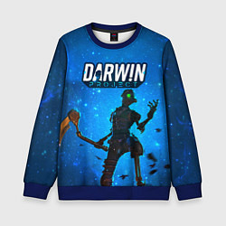 Свитшот детский Darwin Project Королевская Битва Z, цвет: 3D-синий
