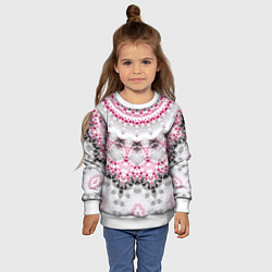 Свитшот детский Абстрактный современный фон, цвет: 3D-белый — фото 2