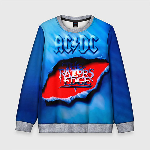 Детский свитшот ACDC - The Razor’s Edge / 3D-Меланж – фото 1