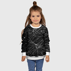 Свитшот детский ТЕКСТУРА ГРАНЖ GRUNGE, цвет: 3D-белый — фото 2