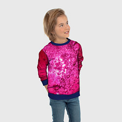 Свитшот детский Розовые Пузырьки, цвет: 3D-синий — фото 2