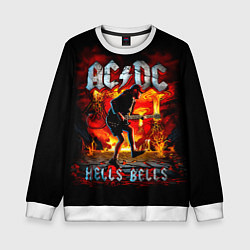 Свитшот детский ACDC HELLS BELLS, цвет: 3D-белый