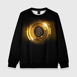 Свитшот детский BITCOIN КРИПТОВАЛЮТА, цвет: 3D-черный
