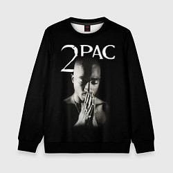 Свитшот детский TUPAC, цвет: 3D-черный