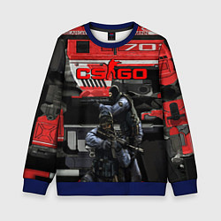 Свитшот детский Skin agressor cs go, цвет: 3D-синий