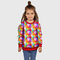 Свитшот детский Воздушные Шары, цвет: 3D-красный — фото 2