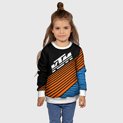 Свитшот детский KTM КТМ Z, цвет: 3D-белый — фото 2