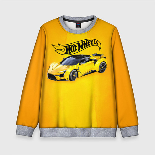 Детский свитшот Hot Wheels Хот Вилс / 3D-Меланж – фото 1