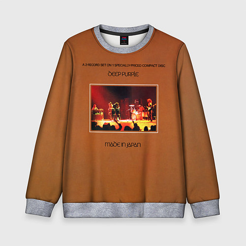 Детский свитшот Made in Japan - Deep Purple / 3D-Меланж – фото 1