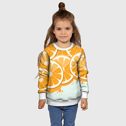 Свитшот детский АПЕЛЬСИН ORANGE, цвет: 3D-белый — фото 2