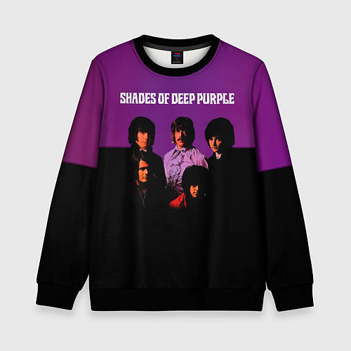 Детский свитшот Shades of Deep Purple / 3D-Черный – фото 1