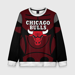 Свитшот детский CHICAGO BULLS ЧИКАГО БУЛЛС НА ФОНЕ, цвет: 3D-белый