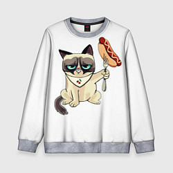 Свитшот детский Хитрый пес, цвет: 3D-меланж