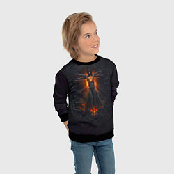Свитшот детский Clayman - In Flames, цвет: 3D-черный — фото 2