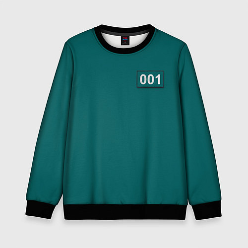 Детский свитшот Персонаж 001 / 3D-Черный – фото 1